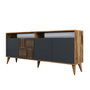 Hanah Home Milan Consola Nogal y Antracita